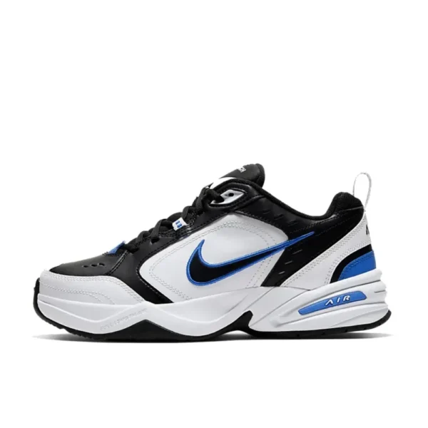 Nike Originele Air Monarch 4 Lage Comfortabele Sneakers Klassieke Retro Casual Loopschoenen Zwart Wit Blauw Colorway